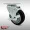 Service Caster 4 Inch SS Black Polyurethane Swivel Top Plate Caster with Brake SCC-SS20S414-PPUB-BLK-TLB - alternate 6
